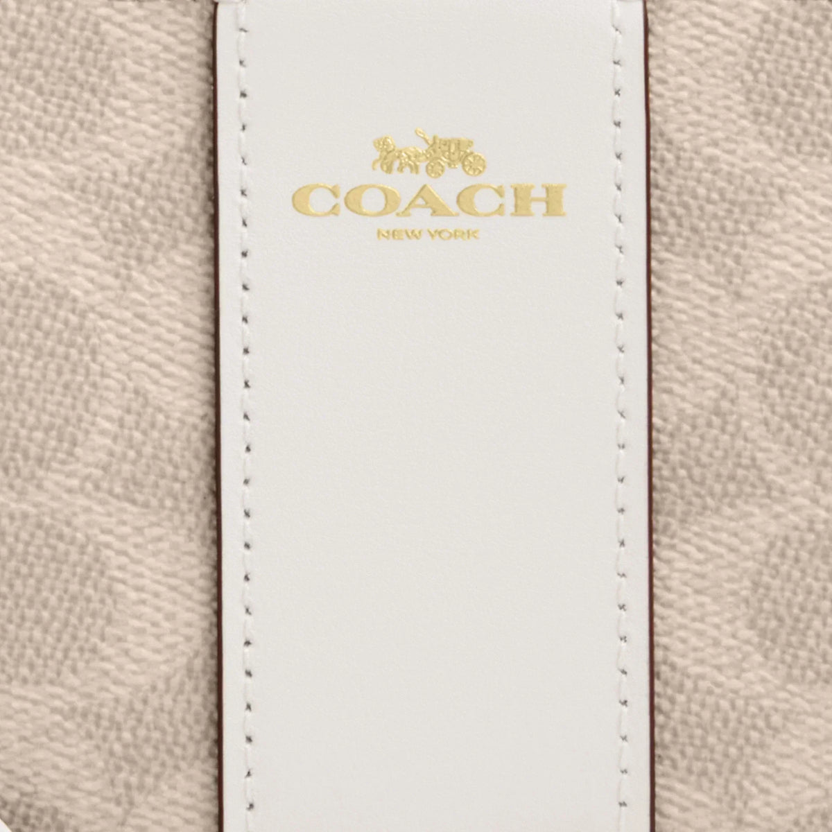 Coach Outlet Corner Zip Wristlet In Signature Canvas With Stripe